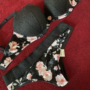 VS pink matching set